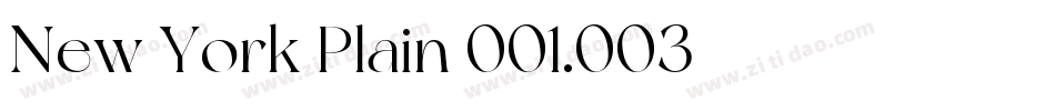 New York Plain 001.003字体转换
